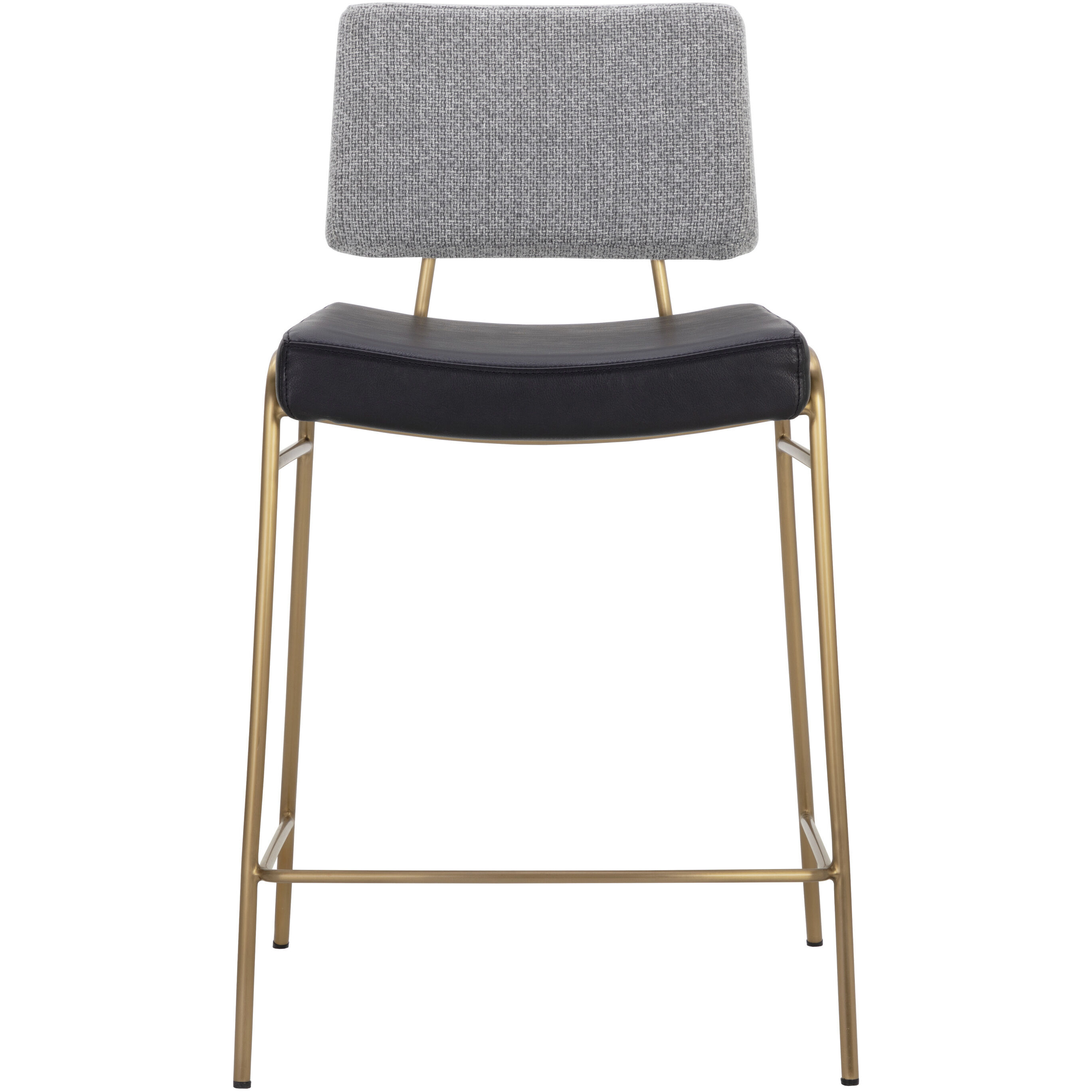 Brinley 36.75 inch Gold / Nightfall Black / Chacha Grey Counter Stool